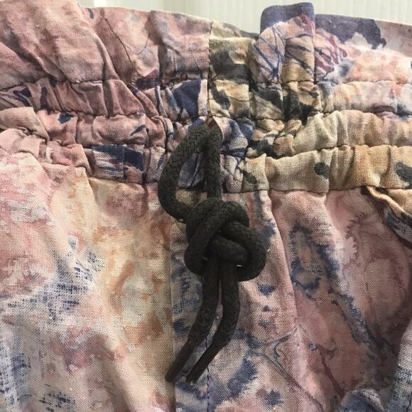 Kaliyana Artwear Tie Dye Shorts High Rise Cotton Purple Pink Blue Pockets Small - Picture 8 of 9